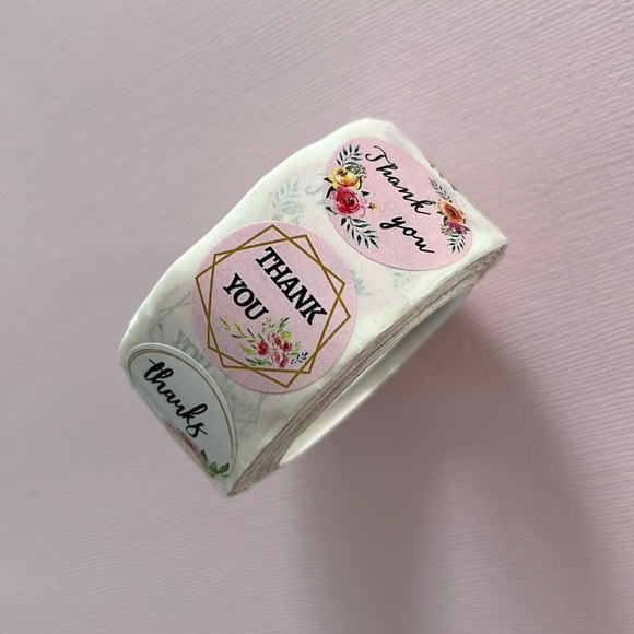 500 pcs Thank You Stickers 1" inch (8 Designs) - Picture 5 of 5